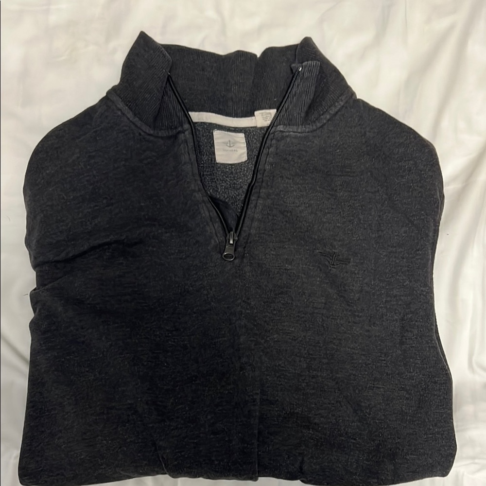 Dark Gray Dockers Quarter-Zip Pullover